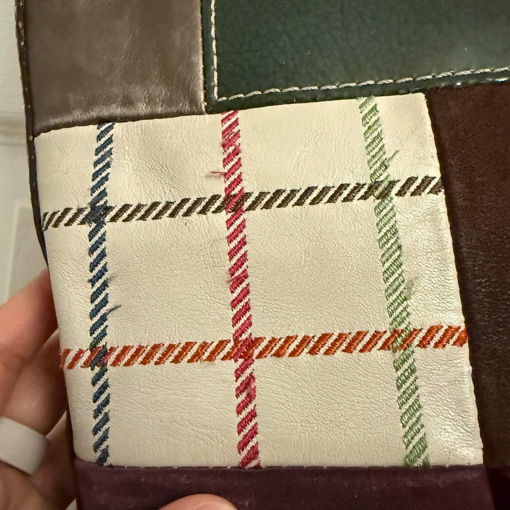 Coach Brown and Green Shoulder Bag - Picture 6 of 10
